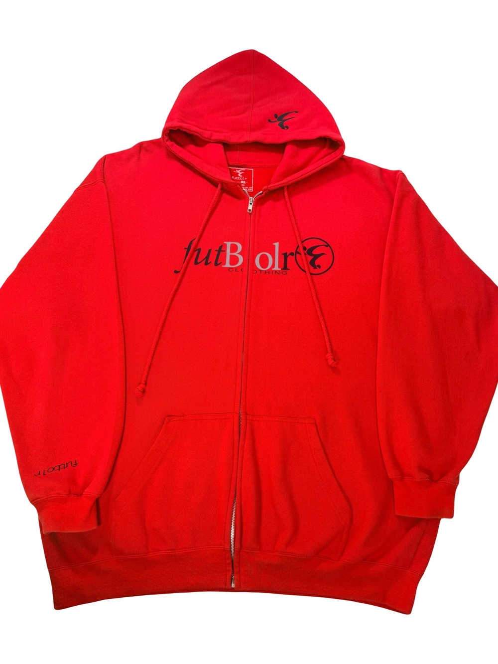 futbolr Clothing Front Zip Hooded Sweatshirt